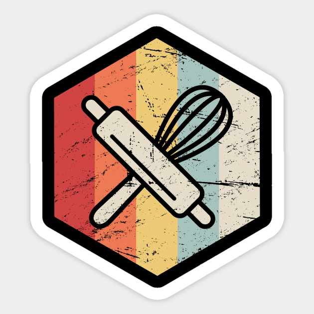 Retro Vintage Baking Supplies Icon Sticker by MeatMan